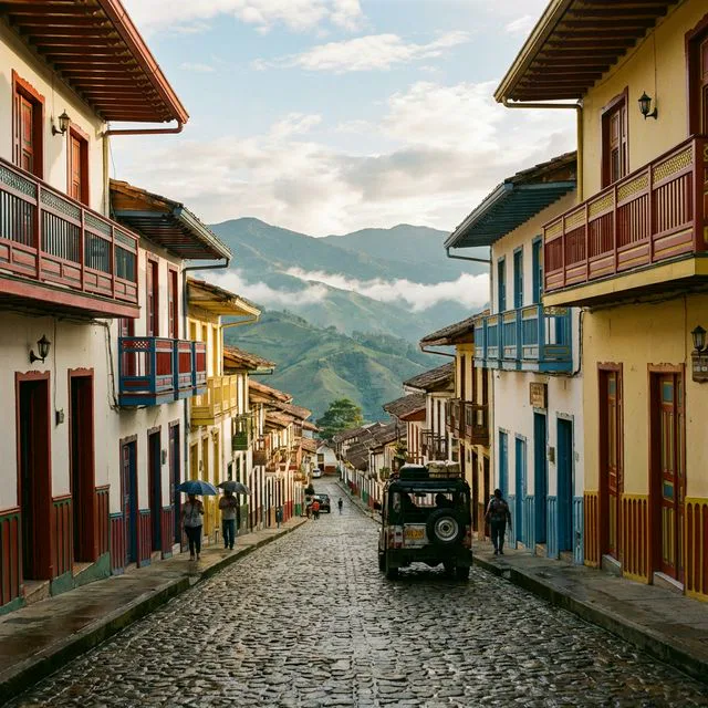 Travel view representing Abejorral in Antioquia, Colombia