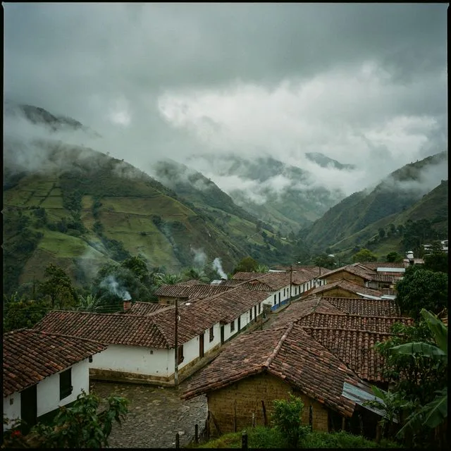Travel view representing Abriaquí in Antioquia, Colombia