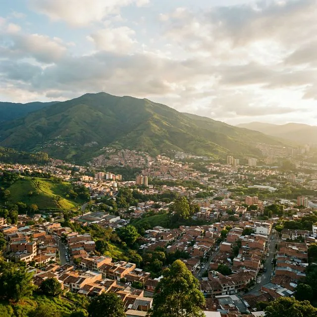 Travel view representing Bello in Antioquia, Colombia