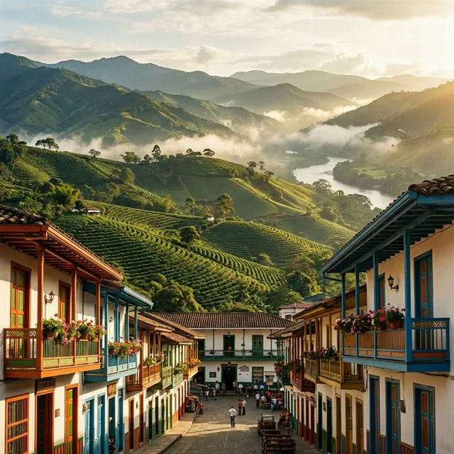 Travel view representing Concordia in Antioquia, Colombia