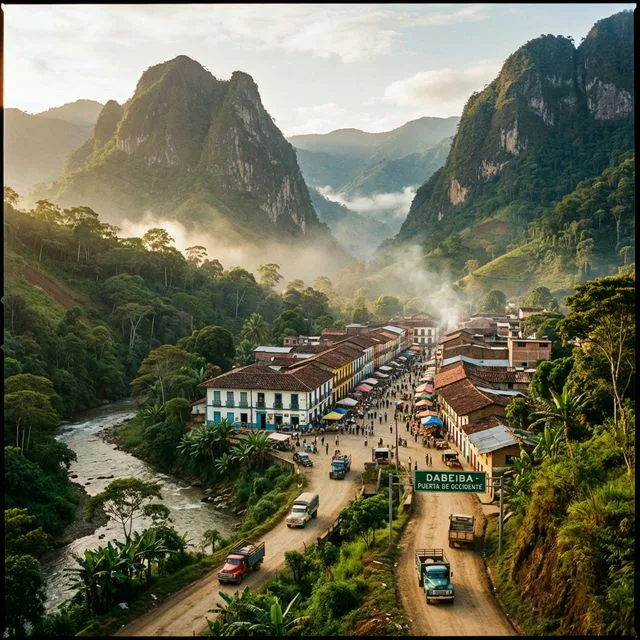 Travel view representing Dabeiba in Antioquia, Colombia