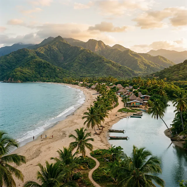 Travel view representing Dibula in La Guajira, Colombia