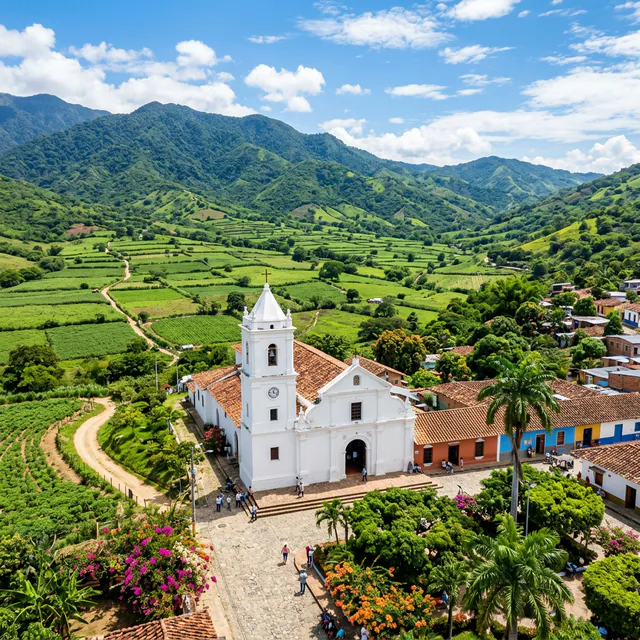 Travel view representing El Molino in La Guajira, Colombia