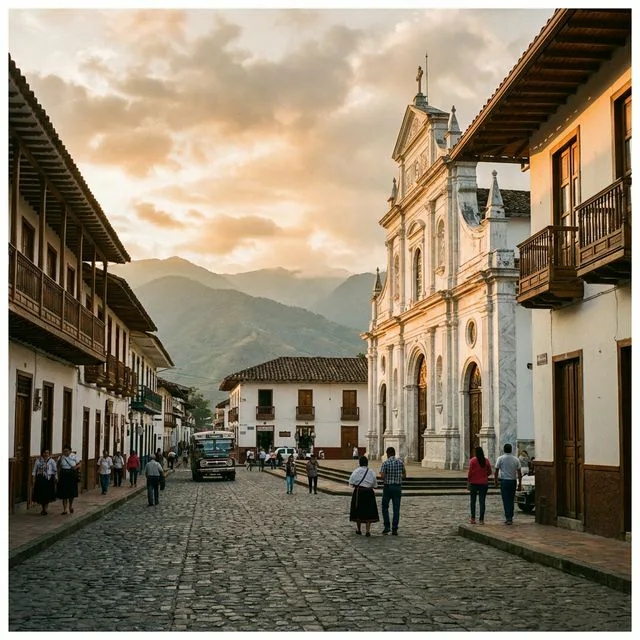Travel view representing El Santuario in Antioquia, Colombia