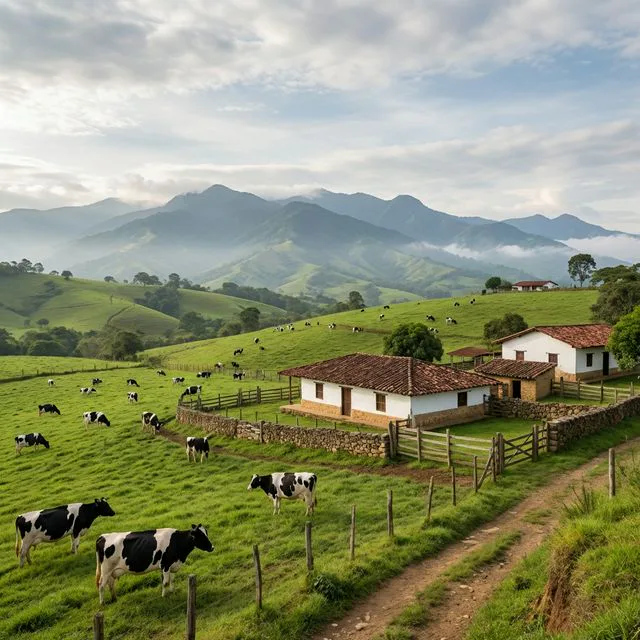 Travel view representing Entrerrios in Antioquia, Colombia