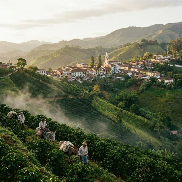 Travel view representing Fredonia in Antioquia, Colombia