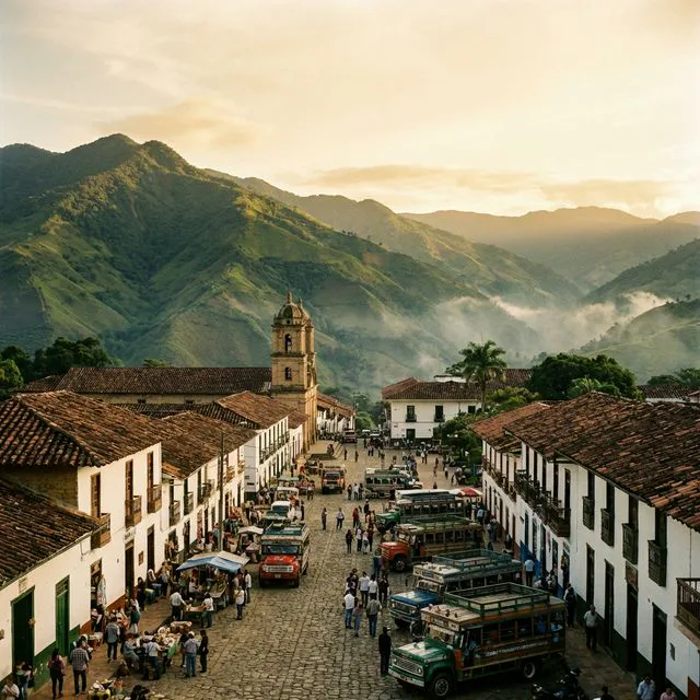 Travel view representing Frontino in Antioquia, Colombia