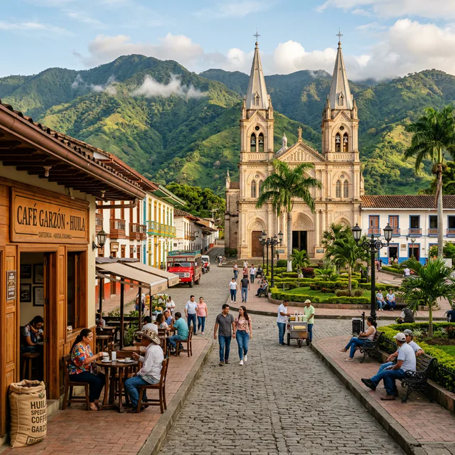 Travel view representing Garzón in Huila, Colombia