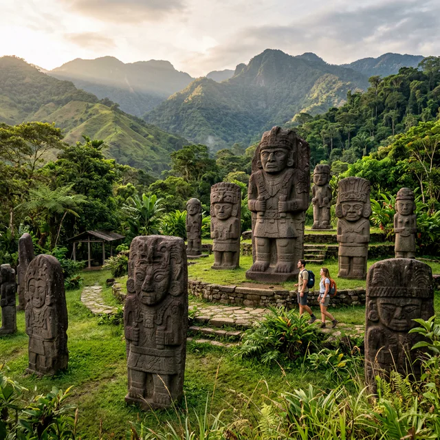 Travel view representing Isnos in Huila, Colombia