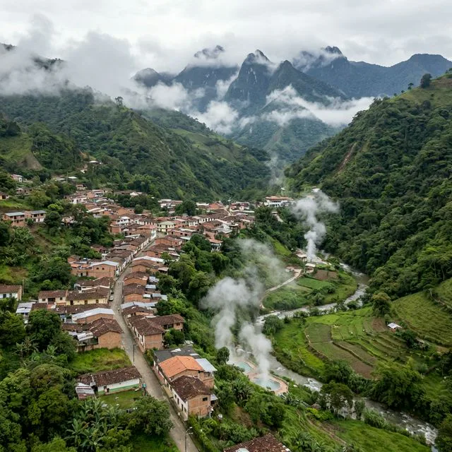 Travel view representing Nariño in Antioquia, Colombia