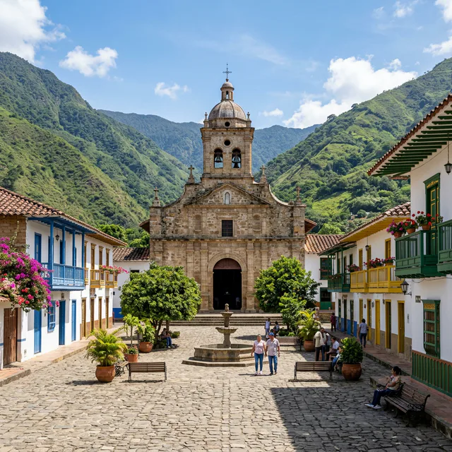 Travel view representing Paicol in Huila, Colombia