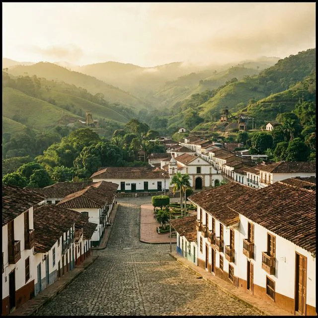Travel view representing Remedios in Antioquia, Colombia