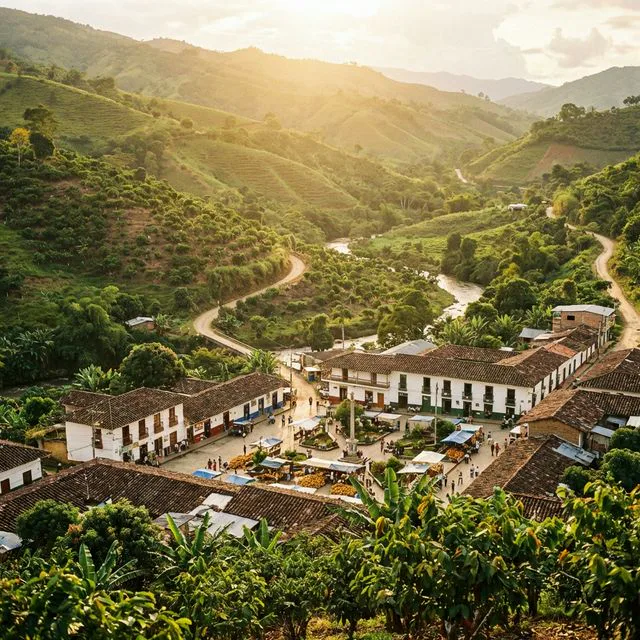 Travel view representing Rionegro in Antioquia, Colombia