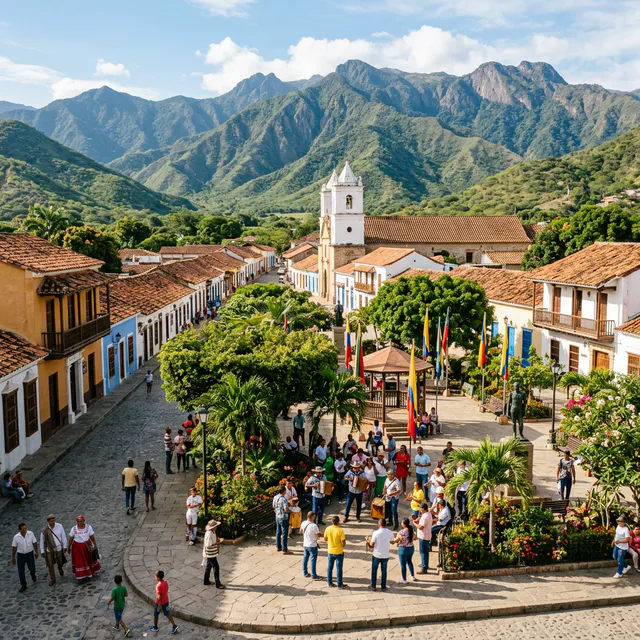 Travel view representing San Juan del Cesar in La Guajira, Colombia