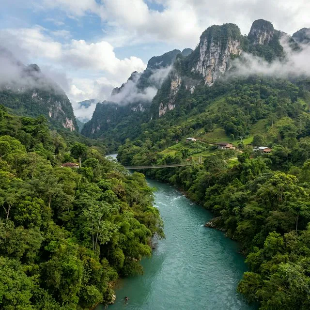 Travel view representing San Luis in Antioquia, Colombia
