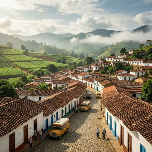 Travel view representing San Roque in Antioquia, Colombia