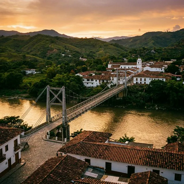 Travel view representing Santafé de Antioquia in Antioquia, Colombia