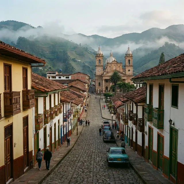 Travel view representing Sonsón in Antioquia, Colombia