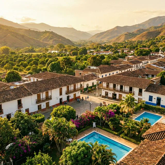 Travel view representing Sopetrán in Antioquia, Colombia