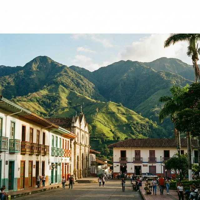 Travel view representing Támesis in Antioquia, Colombia