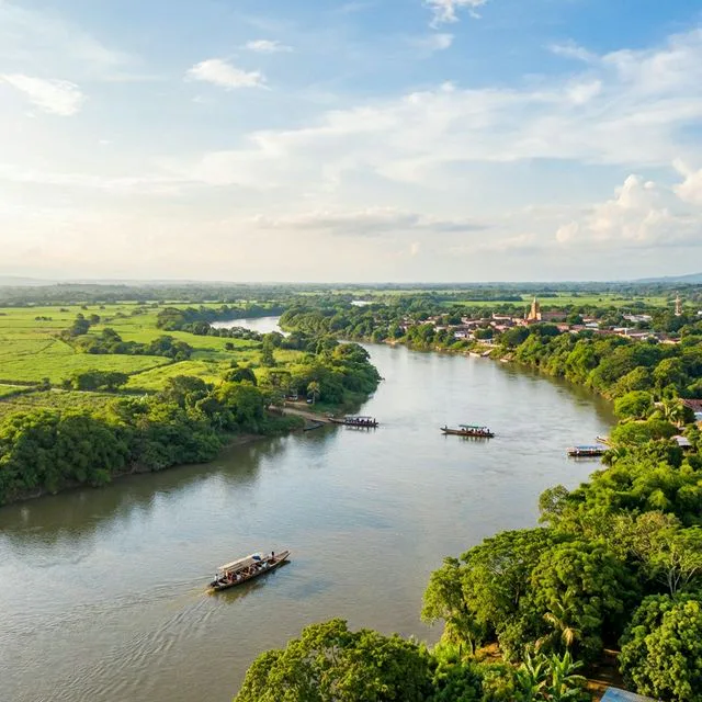 Travel view representing Tarazá in Antioquia, Colombia
