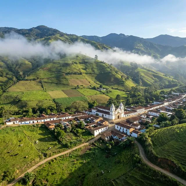 Travel view representing Toledo in Antioquia, Colombia