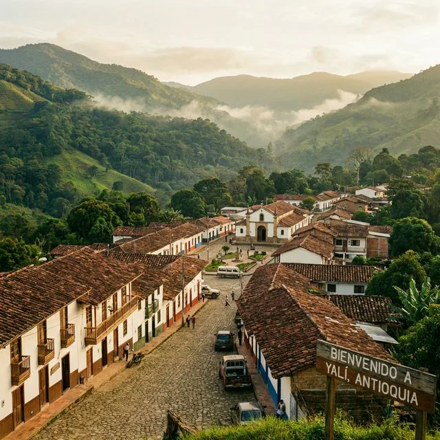 Travel view representing Yalí in Antioquia, Colombia