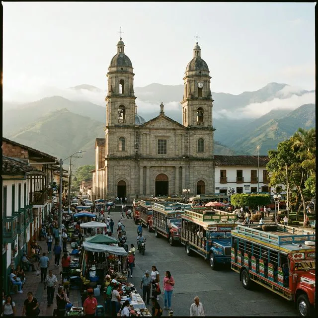 Travel view representing Yarumal in Antioquia, Colombia