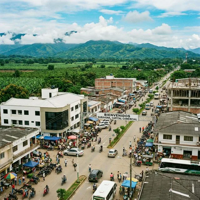 Travel view representing Saravena in Arauca, Colombia