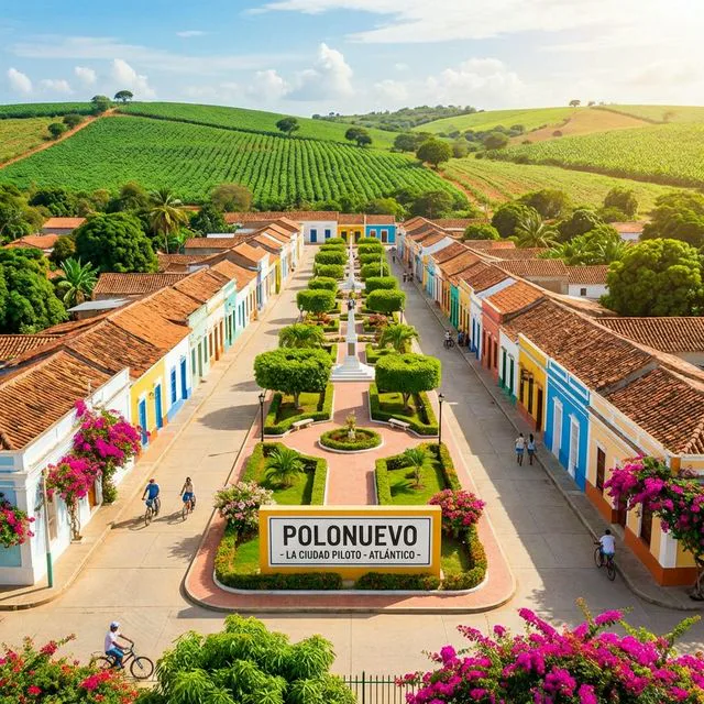 Travel view representing Polonuevo in Atlántico, Colombia