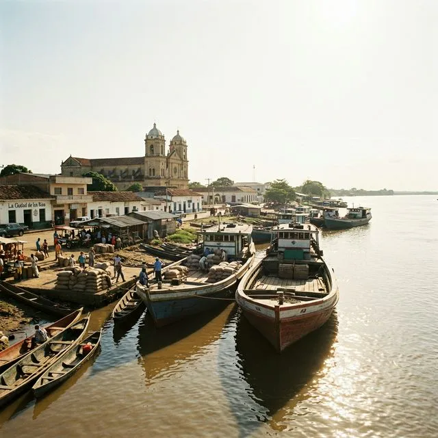 Travel view representing Magangué in Bolívar, Colombia