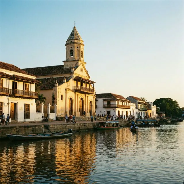Travel view representing Mompós in Bolívar, Colombia