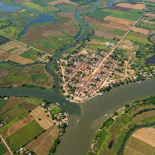 Travel view representing San Fernando in Bolívar, Colombia
