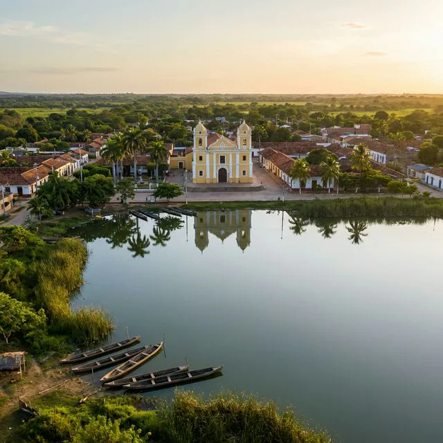 Travel view representing Simití in Bolívar, Colombia