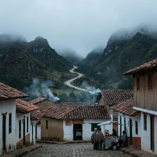 Travel view representing Arcabuco in Boyacá, Colombia