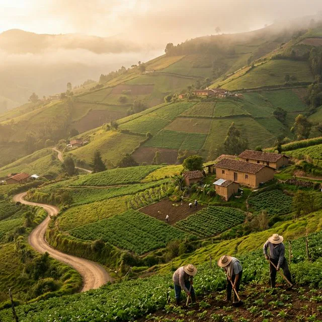 Travel view representing Chinavita in Boyacá, Colombia