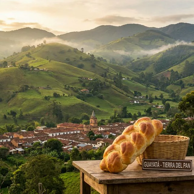 Travel view representing Guayatá in Boyacá, Colombia
