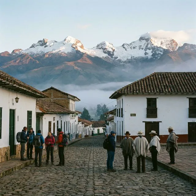 Travel view representing Güicán in Boyacá, Colombia