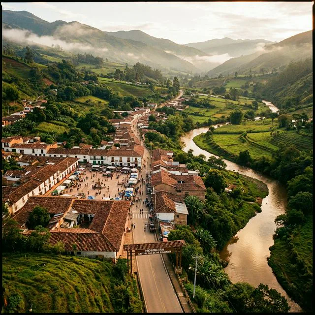 Travel view representing Moniquirá in Boyacá, Colombia