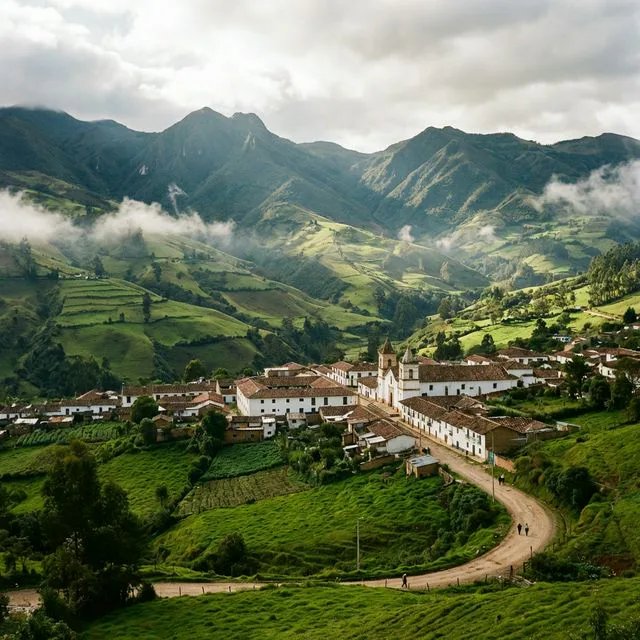 Travel view representing Pachavita in Boyacá, Colombia