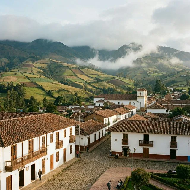 Travel view representing Panqueba in Boyacá, Colombia