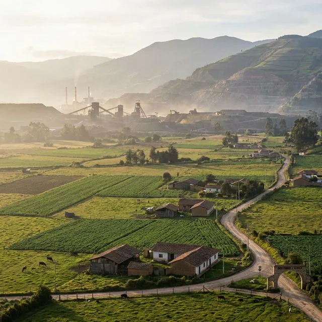Travel view representing Samacá in Boyacá, Colombia