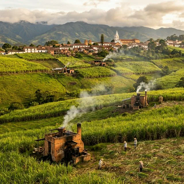 Travel view representing San José de Pare in Boyacá, Colombia