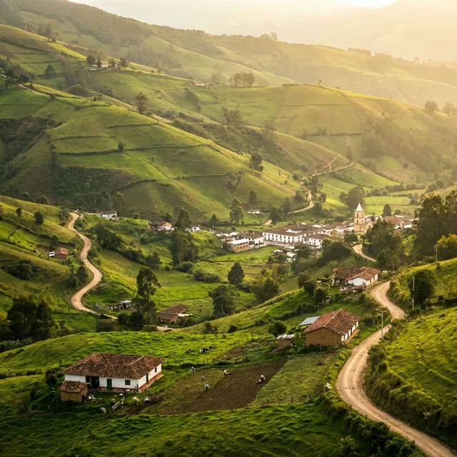 Travel view representing Sutatenza in Boyacá, Colombia