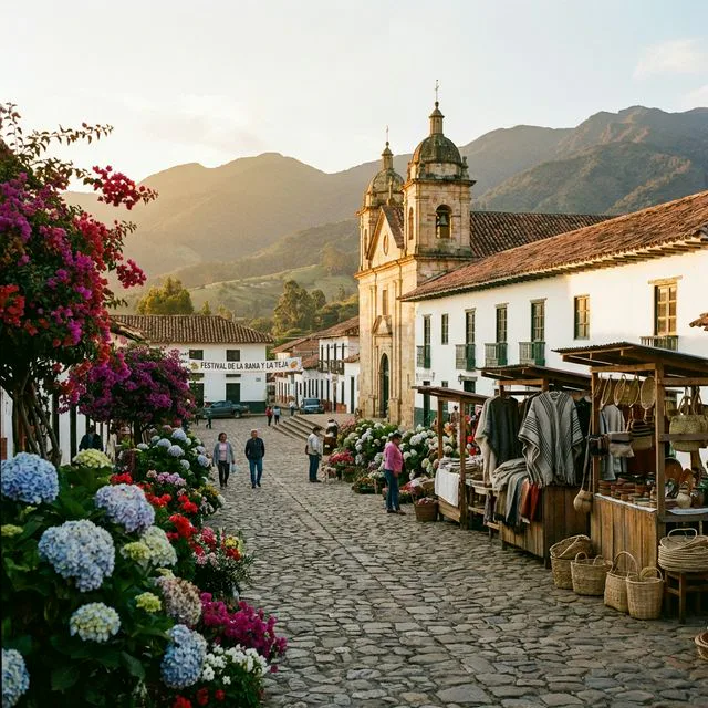 Travel view representing Tinjacá in Boyacá, Colombia