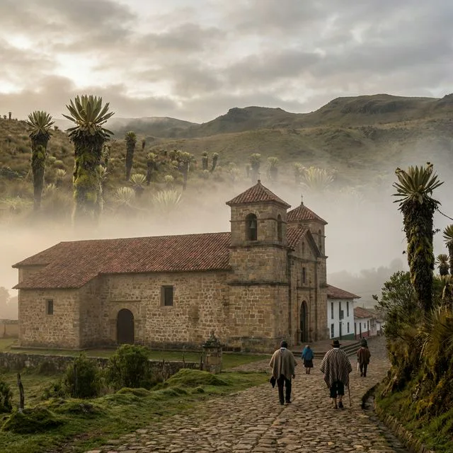 Travel view representing Tutazá in Boyacá, Colombia