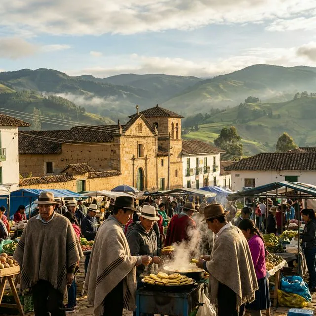 Travel view representing Ventaquemada in Boyacá, Colombia