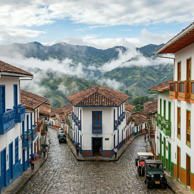 Travel view representing Aguadas in Caldas, Colombia