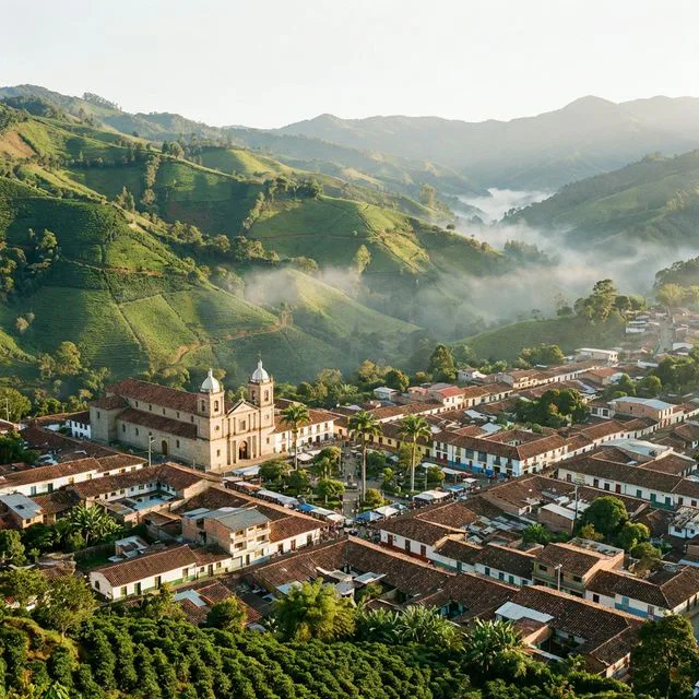 Travel view representing Aranzazu in Caldas, Colombia
