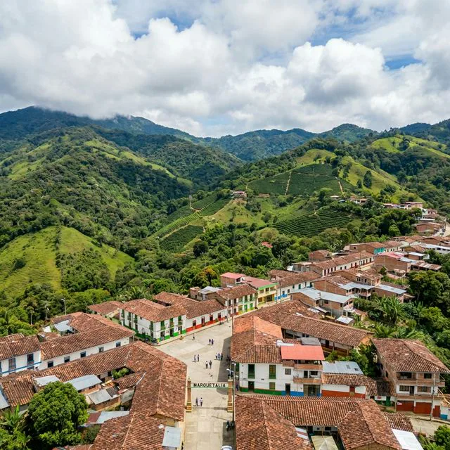 Travel view representing Marquetalia in Caldas, Colombia